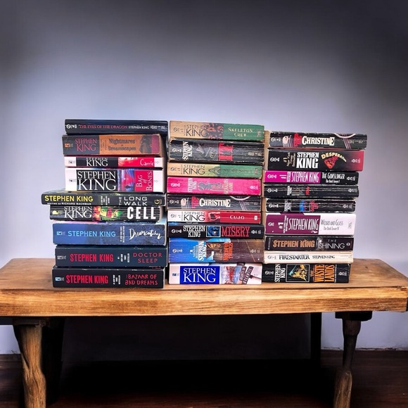 Other - STEPHEN KING Books HUGE LOT of 26 Horror Novels Paperback Some Vintage